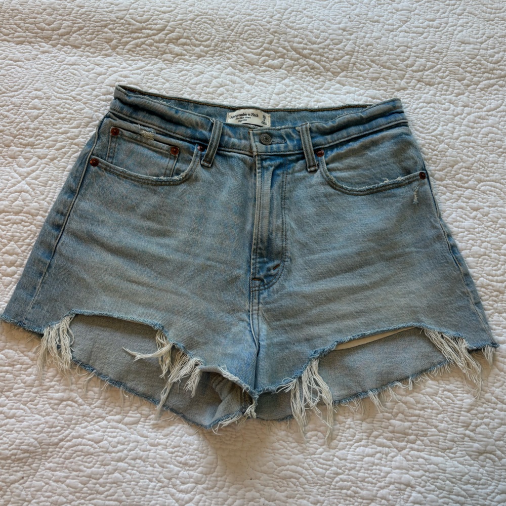 Abercrombie & Fitch Light Blue Jean Shorts